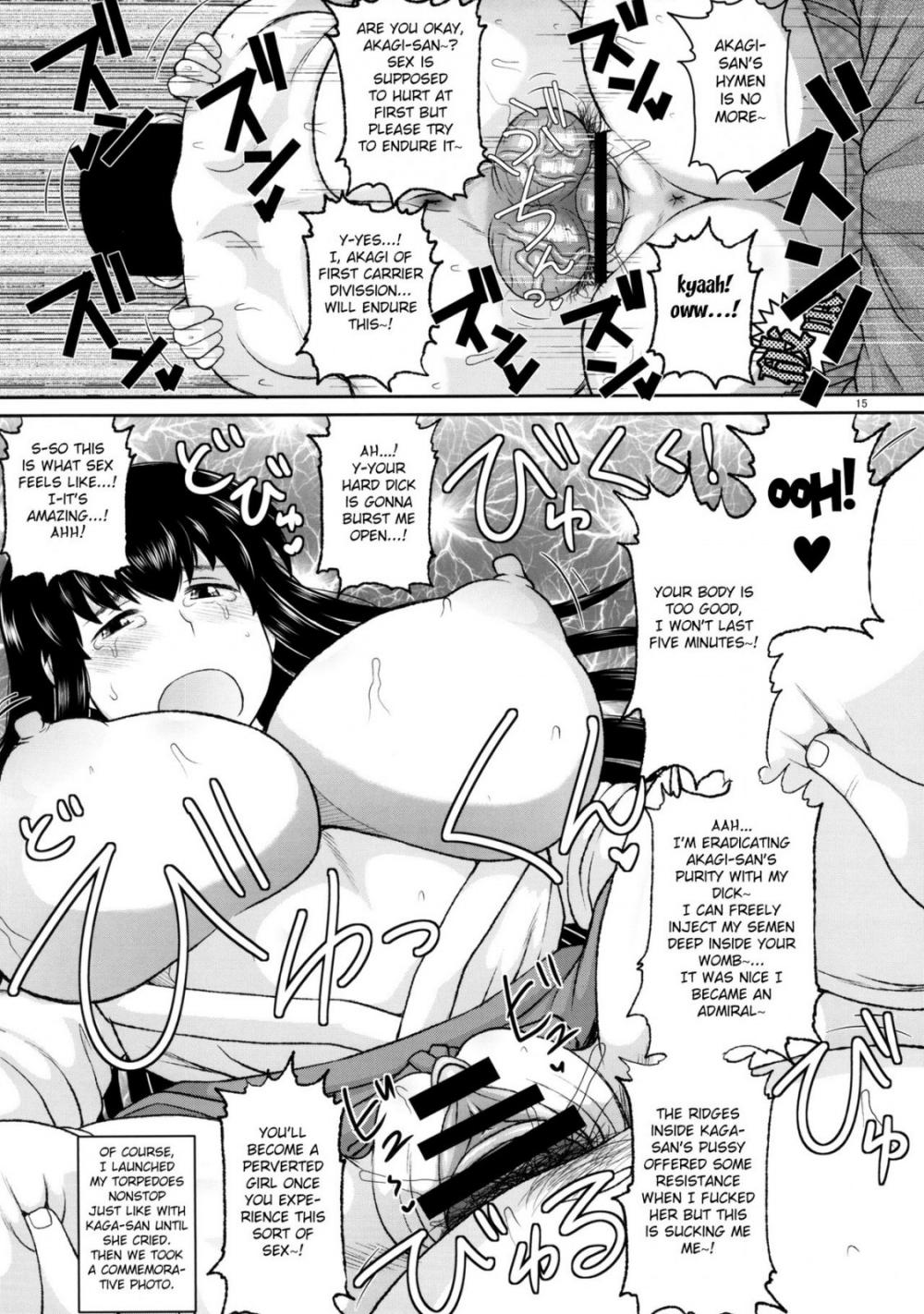 Hentai Manga Comic-Sex Practice With Kaga And Akagi-Read-16